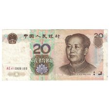 Banknote, China, 20 Yuan, 1999, KM:899, AU(50-53)