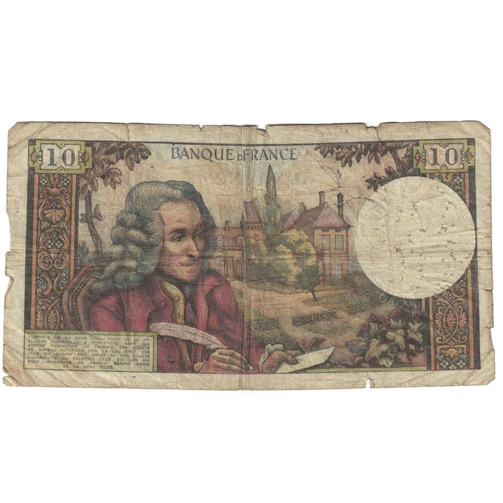 Frankreich, 10 Francs, Voltaire, 1966, X.232, SGE, Fayette:62.21, KM:147b