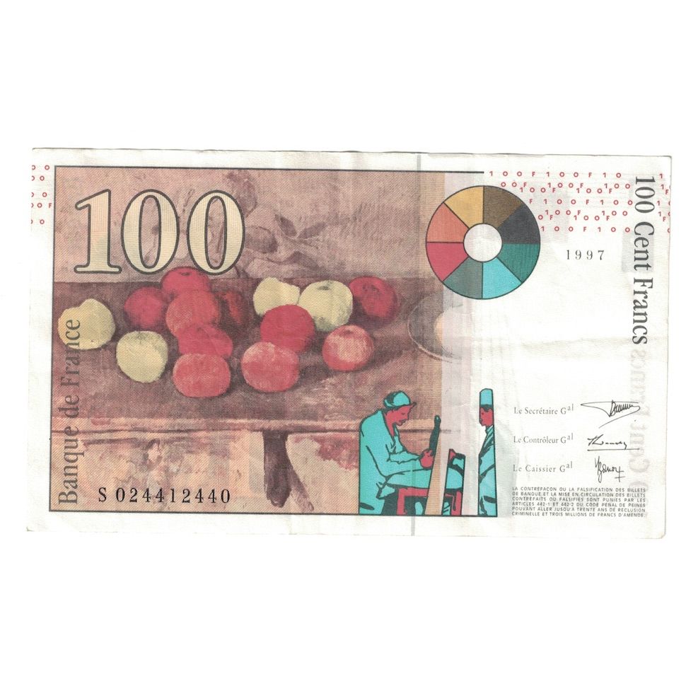 Francia, 100 Francs, Cézanne, 1997, S.024, MBC+, Fayette:74.1, KM:158a