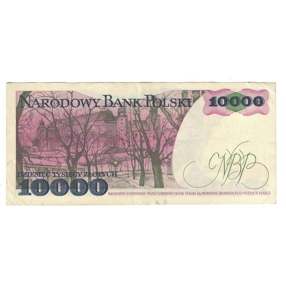 Banknote, Poland, 10,000 Zlotych, 1988, 1988-12-01, KM:151b, AU(55-58)
