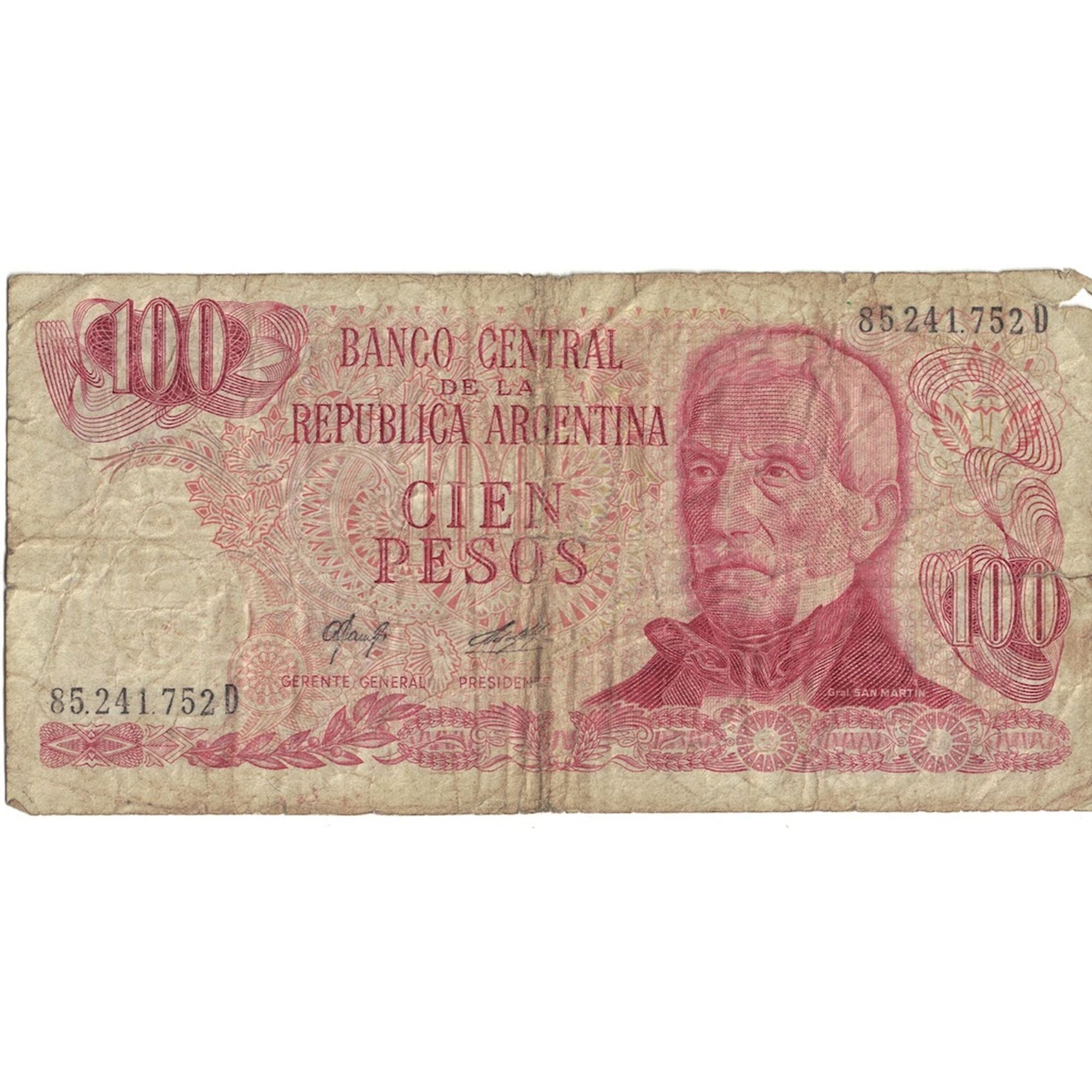 Billete, 100 Pesos, ND (1957-1967), Argentina, KM:272a, RC+
