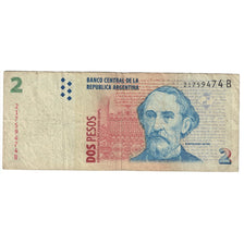 Banknote, Argentina, 2 Pesos, Undated (1997-2002), KM:346, VF(20-25)