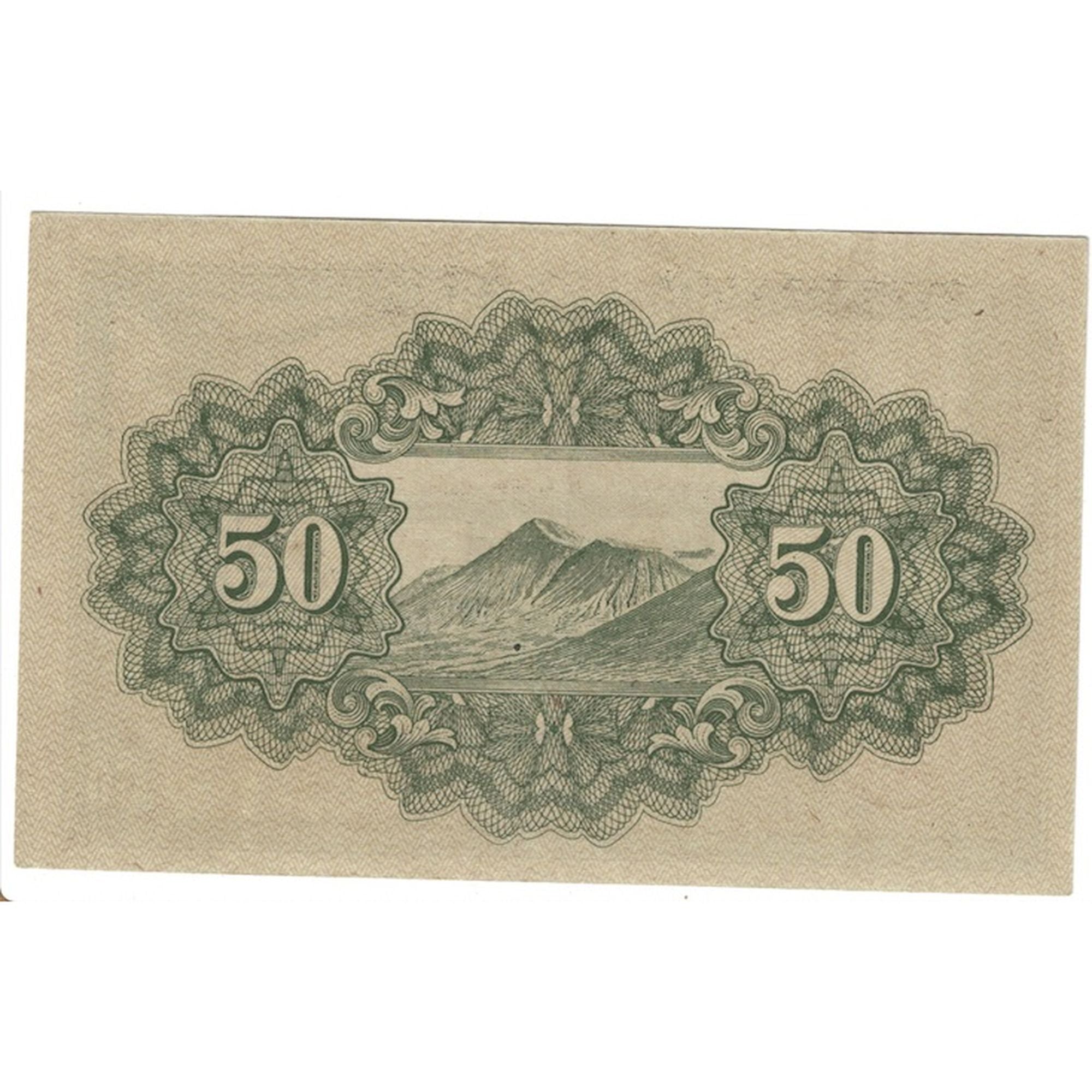 Nota, Japão, 50 Sen, 1945, KM:60a, AU(55-58)