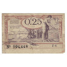 France, 25 Centimes, 1925, Z.6, Chambre de Commerce Nord et Pas-de Calais