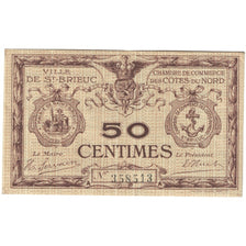 France, Saint-Brieuc, 50 Centimes, Chambre de Commerce, EF(40-45), Pirot:111-1