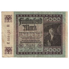 Banknote, Germany, 5000 Mark, 1922, 1922-12-02, KM:81a, VF(20-25)