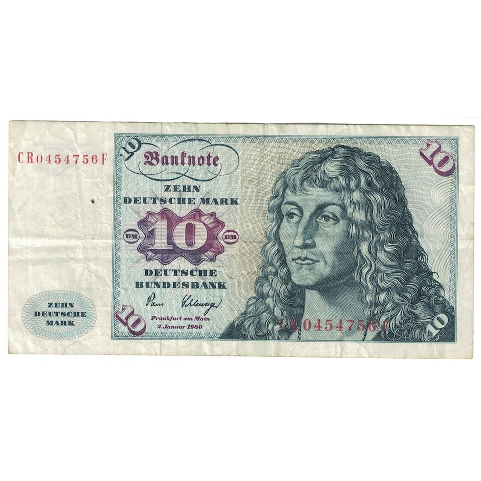 Banknote, GERMANY - FEDERAL REPUBLIC, 10 Deutsche Mark, 1980, 1980-01-02