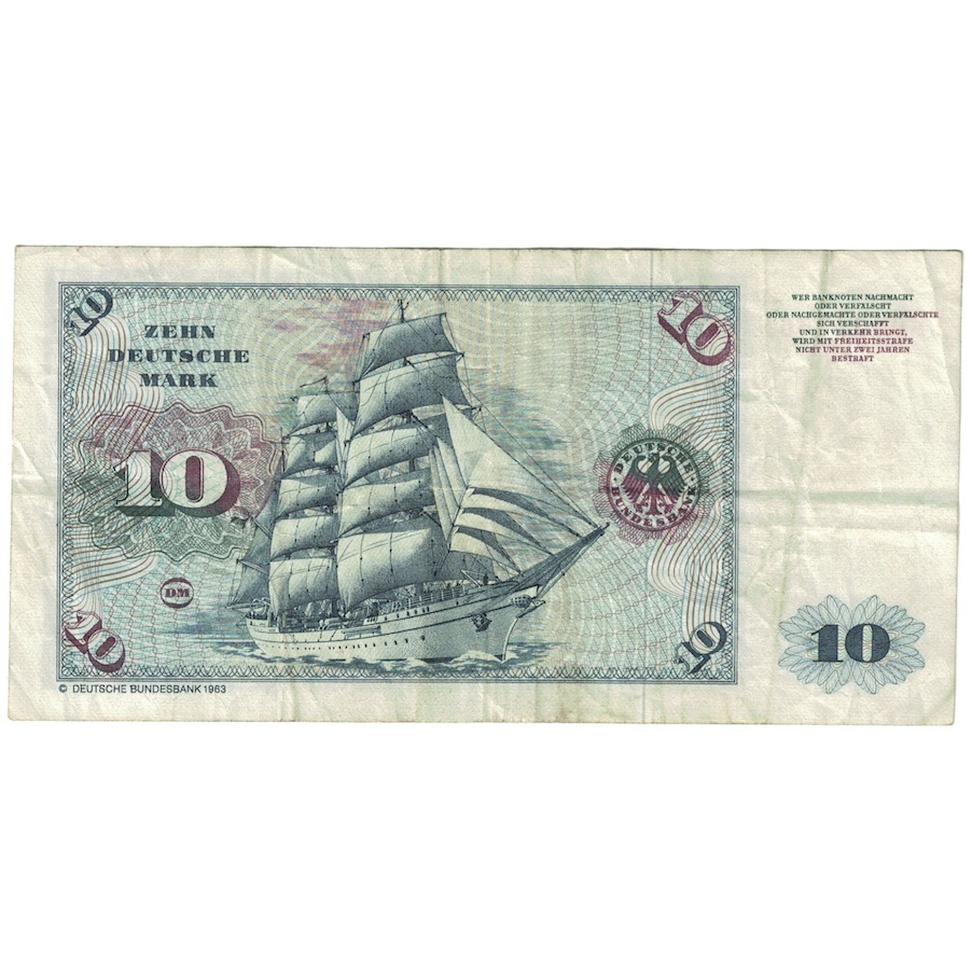 Banknote, GERMANY - FEDERAL REPUBLIC, 10 Deutsche Mark, 1980, 1980-01-02