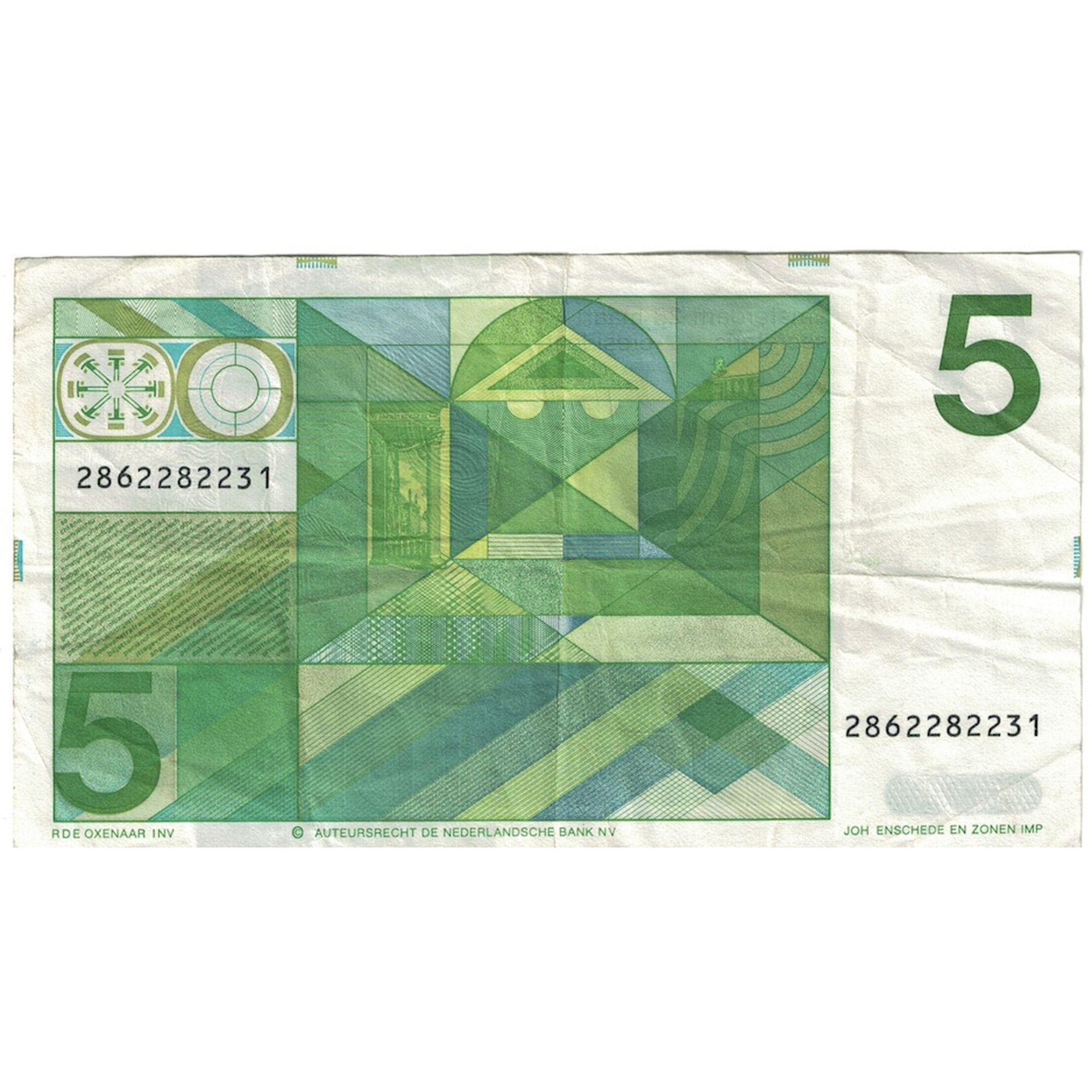 Banknote, Netherlands, 5 Gulden, 1973, 1973-03-28, KM:95a, VF(30-35)