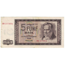 Banknote, Germany - Democratic Republic, 5 Mark, 1964, KM:22a, EF(40-45)