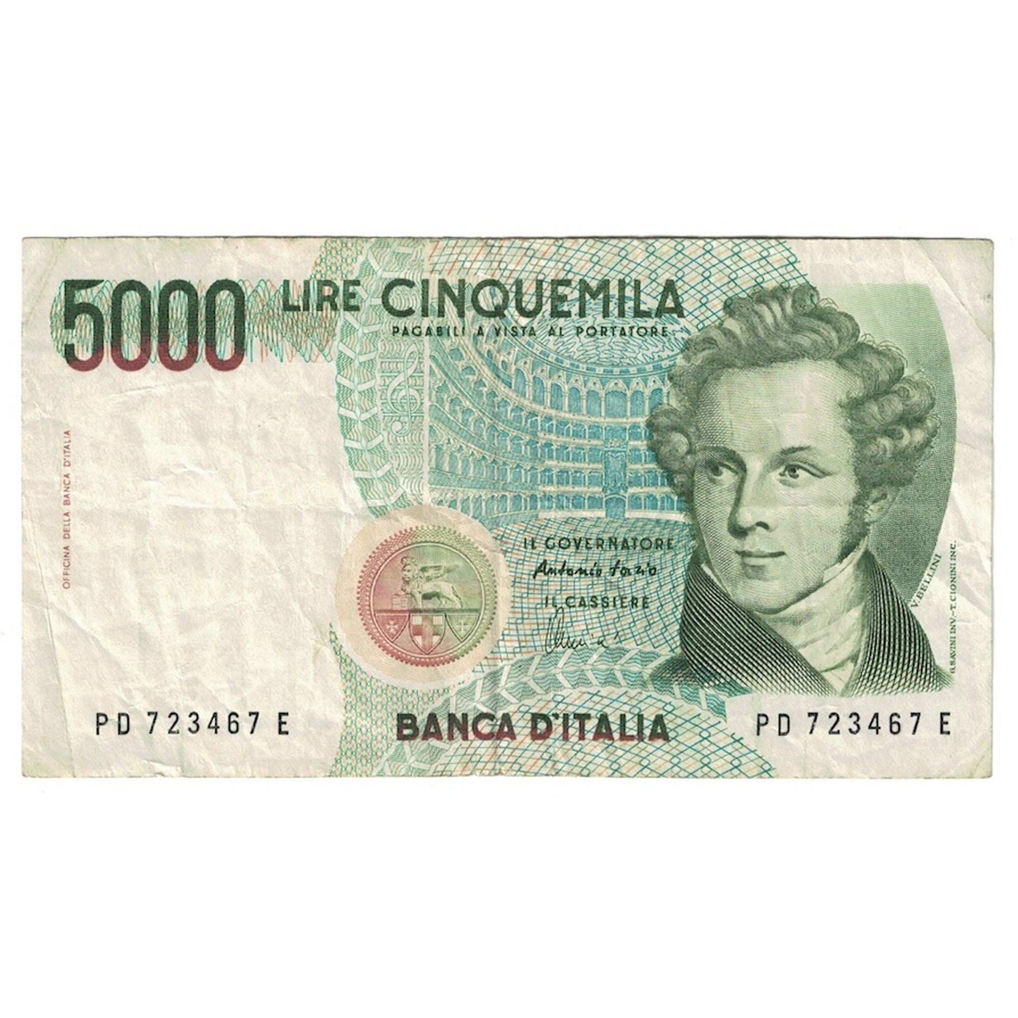 Banconote, Italia, 5000 Lire, 1985, 1985-01-04, KM:111c, BB