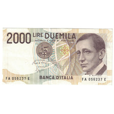 Banknote, Italy, 2000 Lire, D.1990, KM:115, AU(55-58)