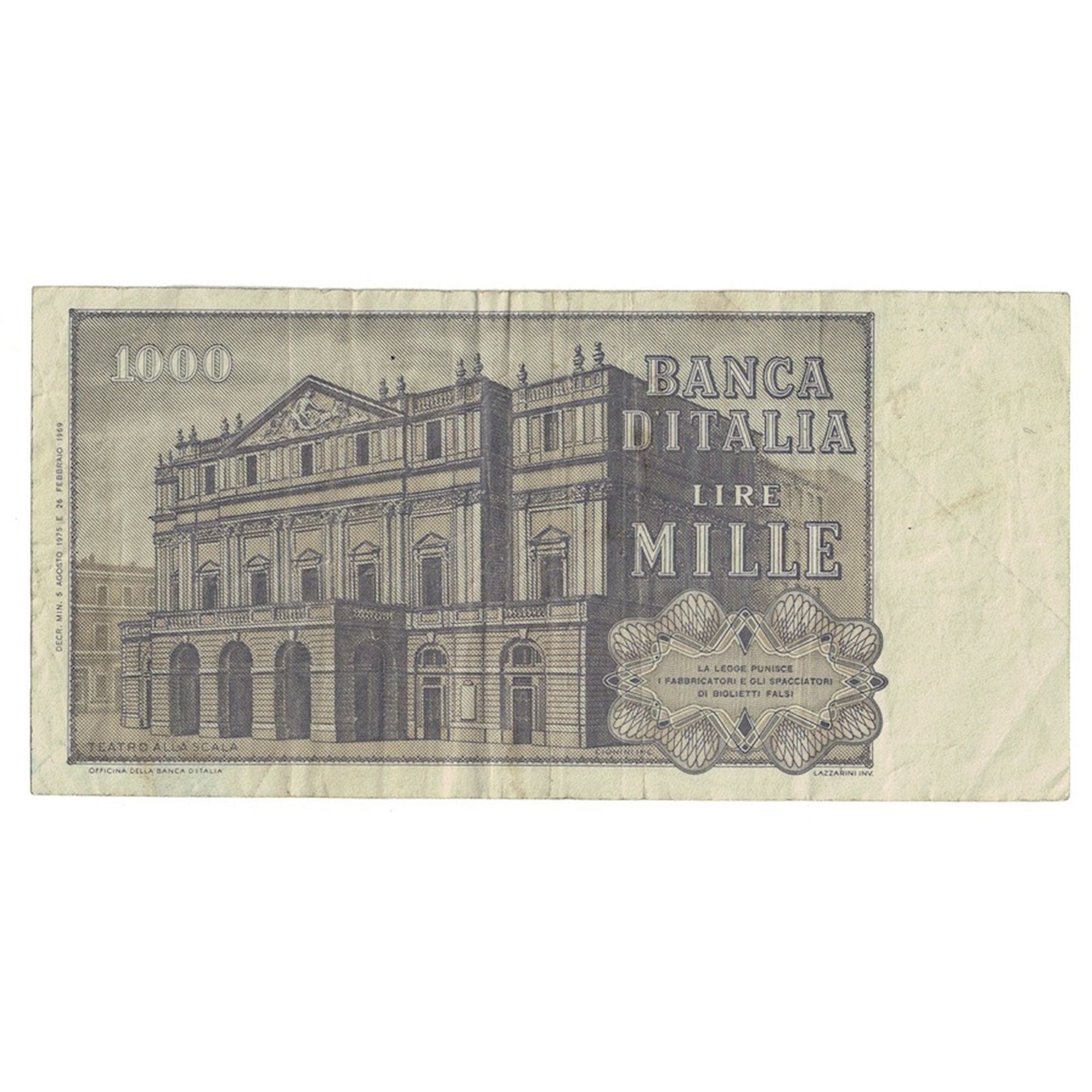 Billet, Italie, 1000 Lire, 1975, 1975-08-05, KM:101d, TB+
