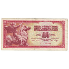Banknote, Yugoslavia, 100 Dinara, 1965, 1965-08-01, KM:80c, VF(30-35)