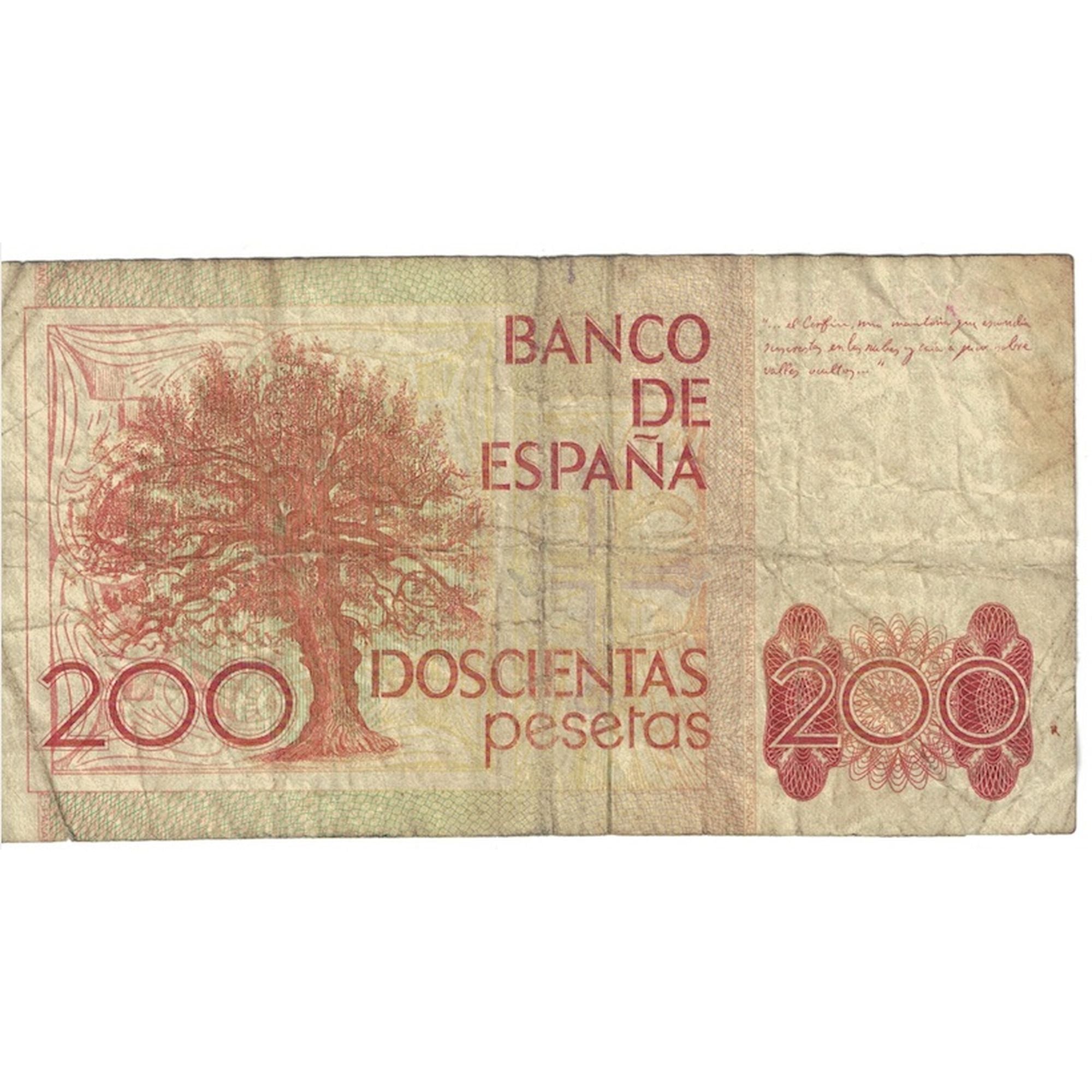 Billete, 200 Pesetas, 1980, España, 1980-09-16, KM:156, RC+