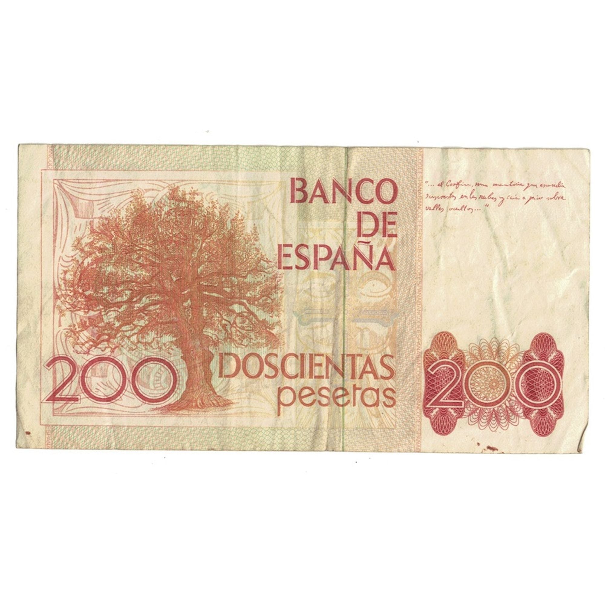 Banknote, Spain, 200 Pesetas, 1980, 1980-09-16, KM:156, VF(20-25)