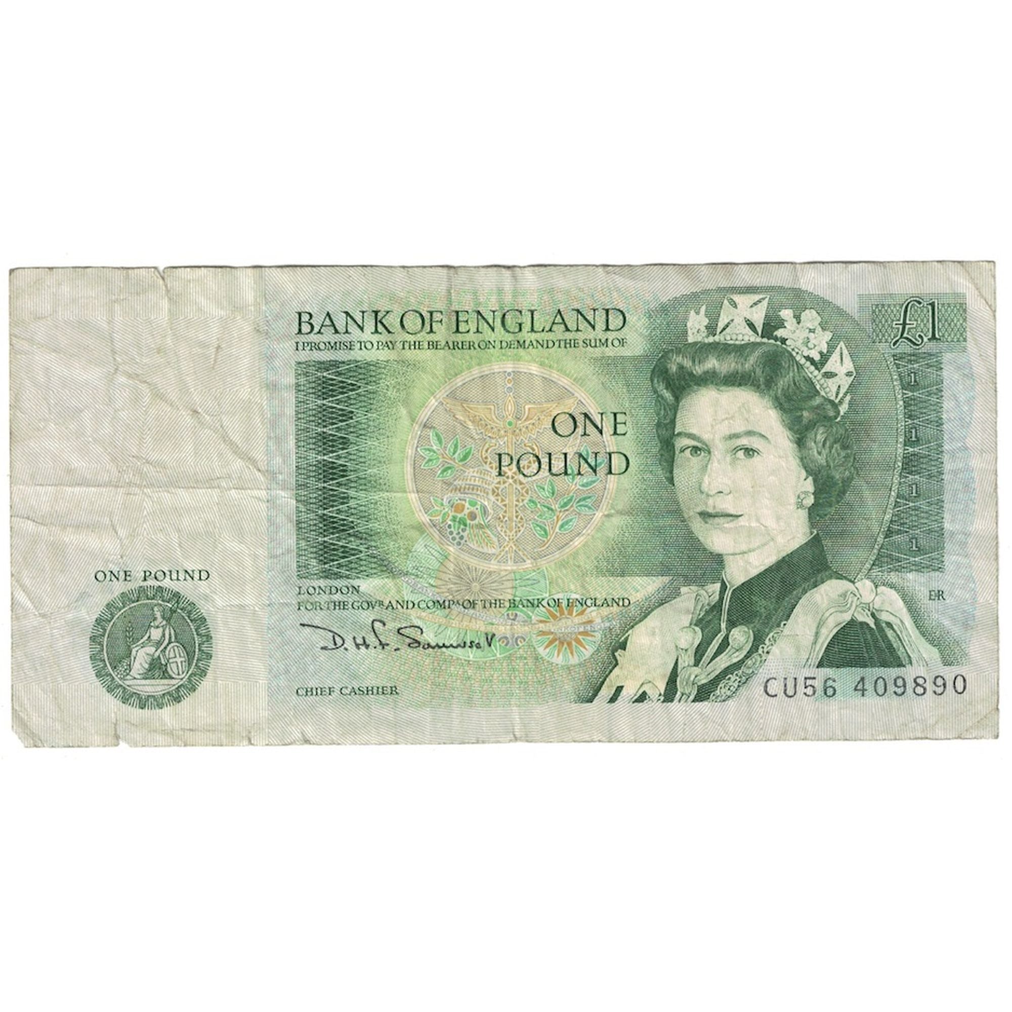 Banknote, Great Britain, 1 Pound, Undated (1981-84), KM:377b, VF(20-25)
