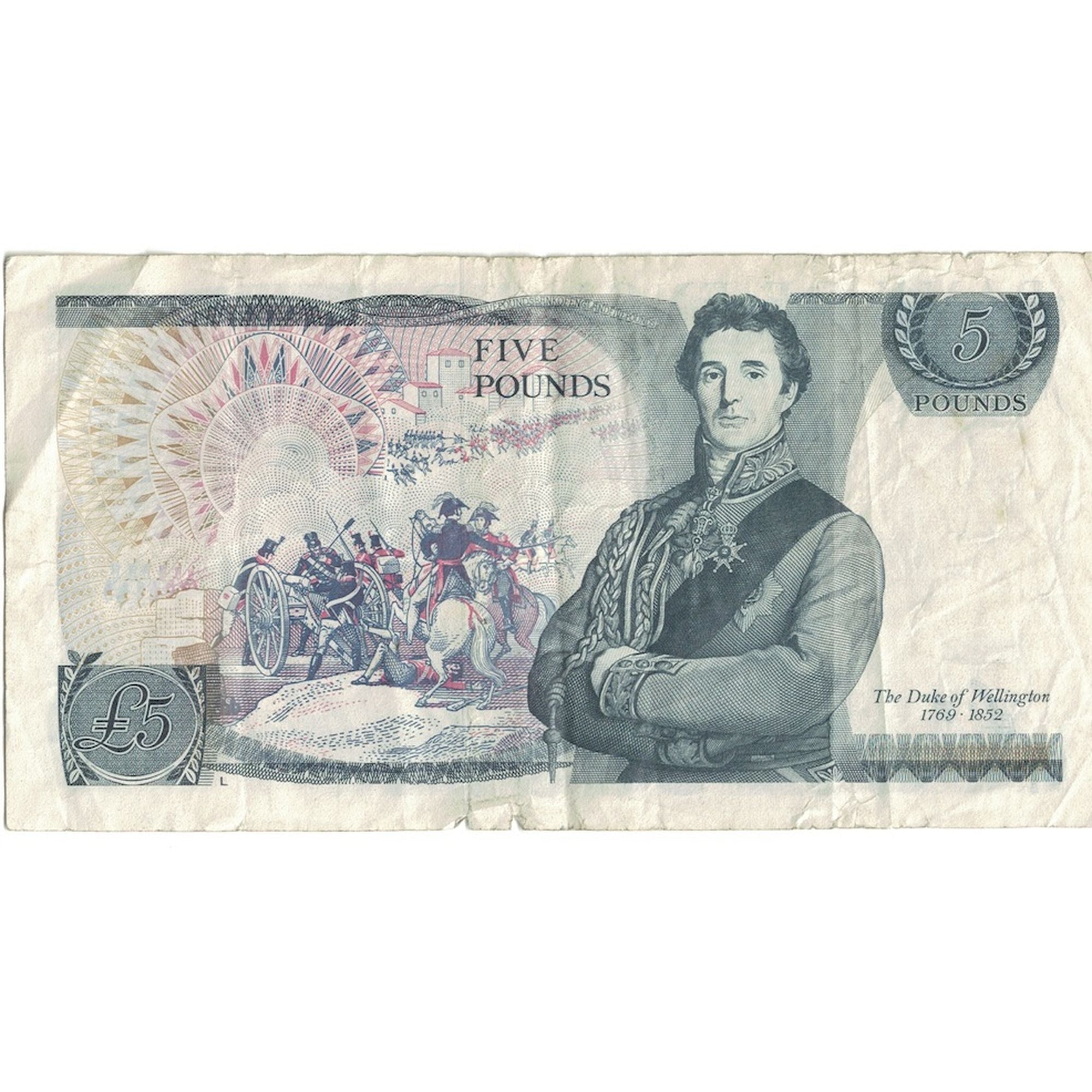 Banknote, Great Britain, 5 Pounds, Undated (1980-87), KM:378c, VF(30-35)
