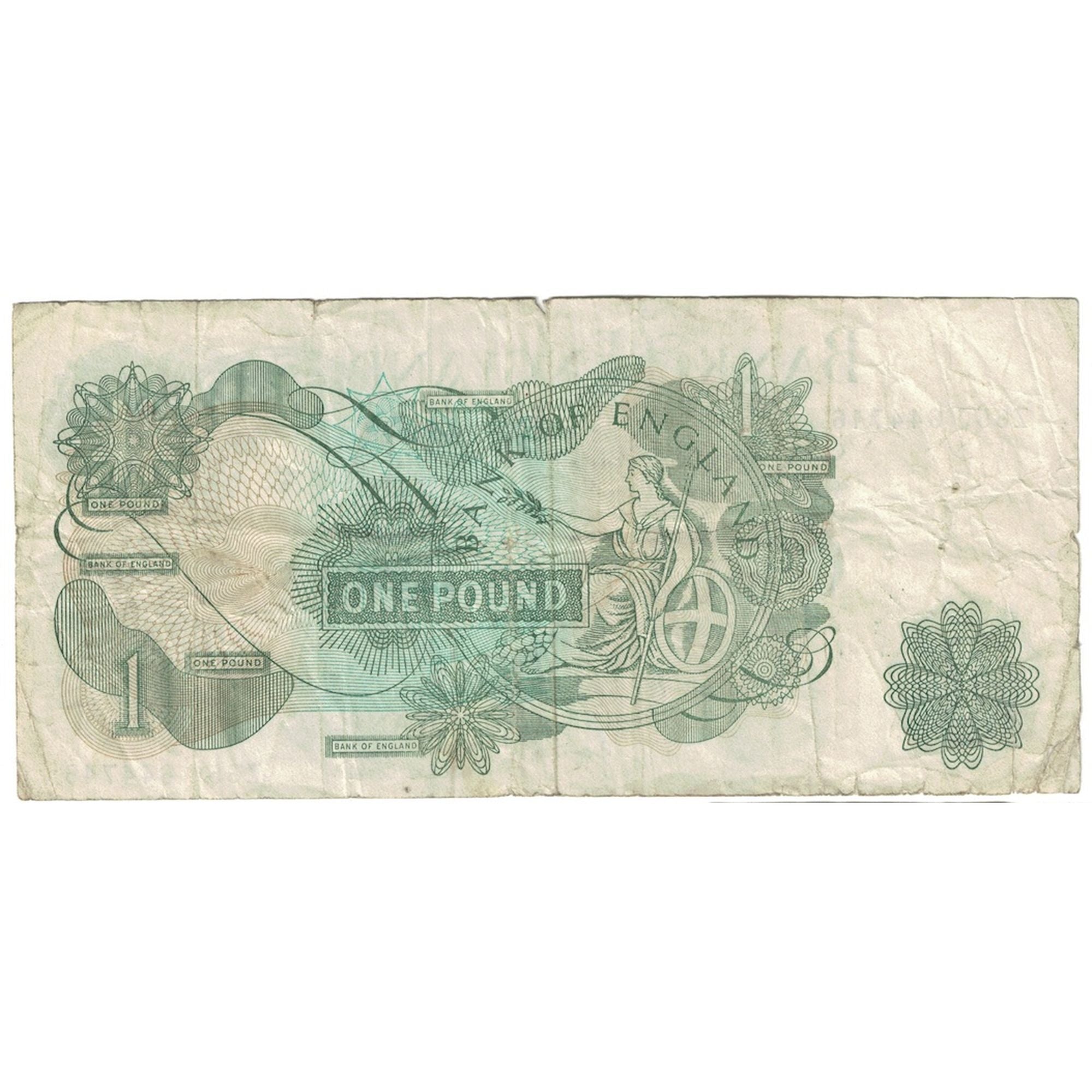 Banknote, Great Britain, 1 Pound, Undated (1970-77), KM:374g, VF(20-25)