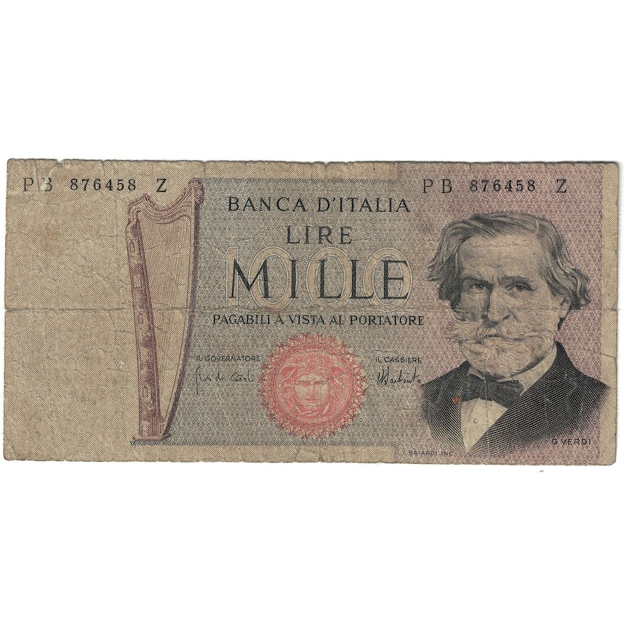 Billet, Italie, 1000 Lire, 1973, KM:101c, TB