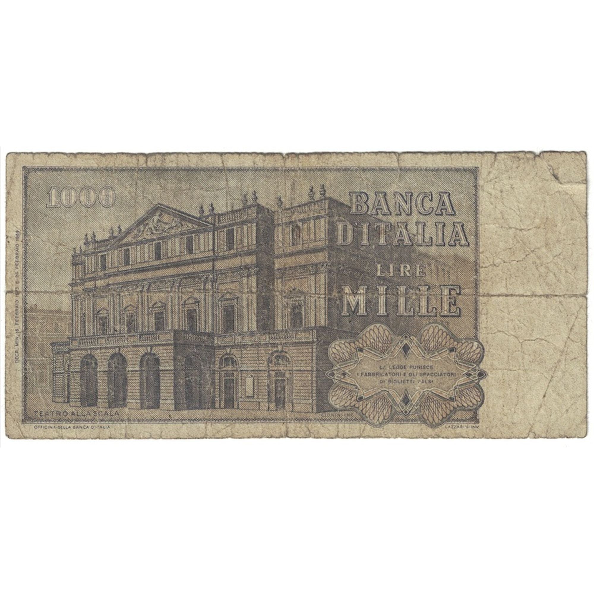 Billet, Italie, 1000 Lire, 1973, KM:101c, TB