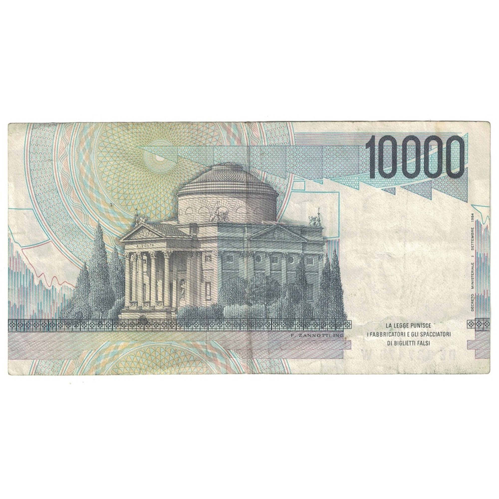 Banknote, Italy, 10,000 Lire, 1984, KM:112b, EF(40-45)