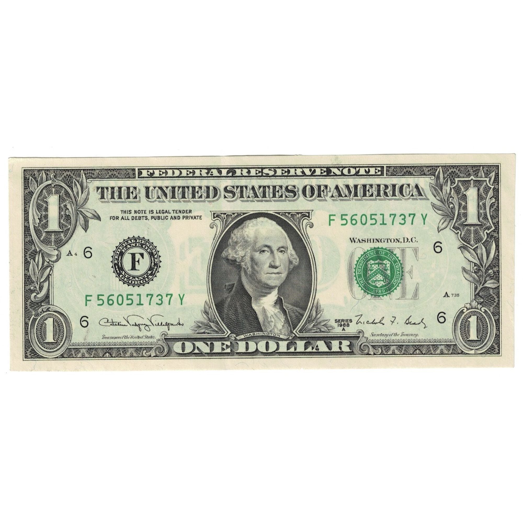 Banknote, United States, One Dollar, 1988A, ATLANTA, KM:3861, UNC(60-62)