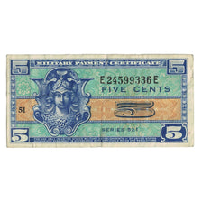 Banknote, United States, 5 Cents, ND (1958), KM:M29, EF(40-45)