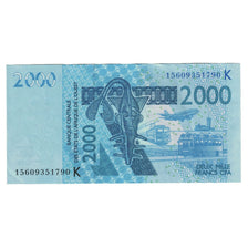 Banknote, West African States, 2000 Francs, 2004, KM:416Db, UNC(60-62)
