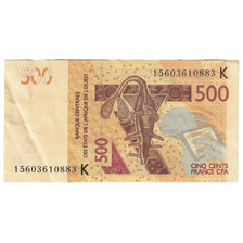 Banknote, West African States, 500 Francs, Undated (2012), AU(55-58)