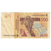 Banknote, West African States, 500 Francs, Undated (2012), AU(55-58)
