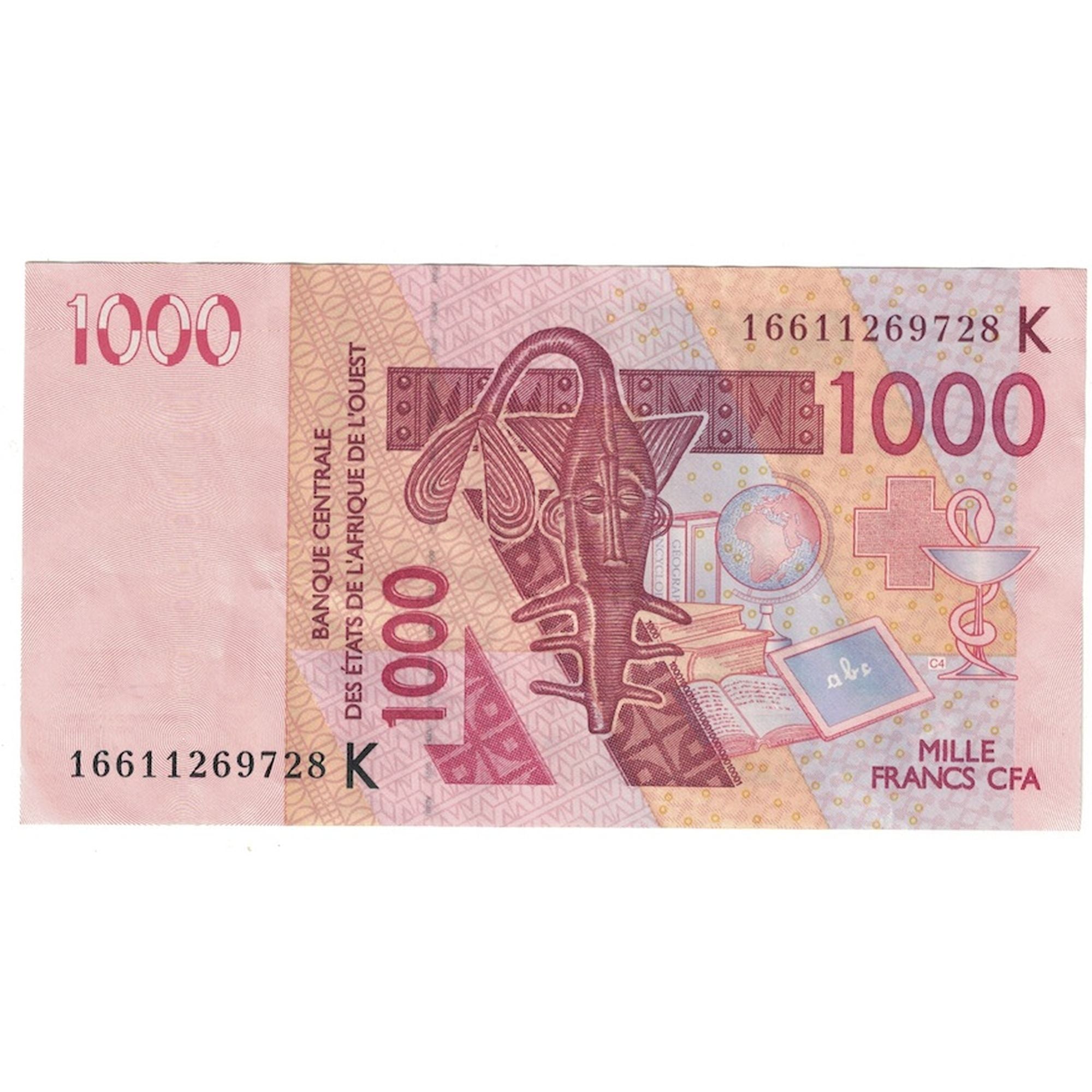 Banknote, West African States, 1000 Francs, 2007, KM:715Ke, UNC(60-62)