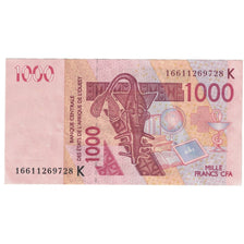 Banknote, West African States, 1000 Francs, 2007, KM:715Ke, UNC(60-62)