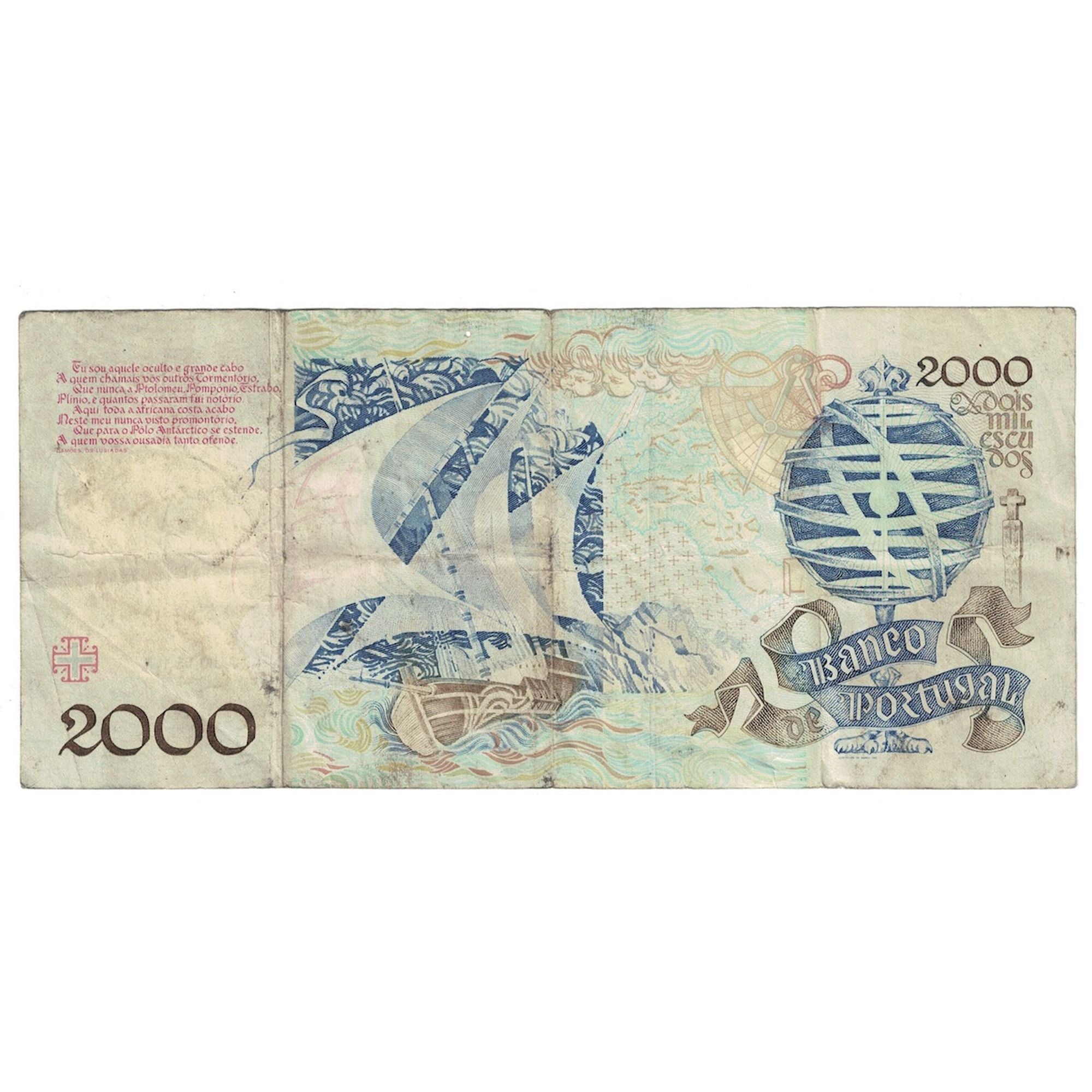 Billet, Portugal, 2000 Escudos, 1992, 1992-07-16, KM:186c, TB+