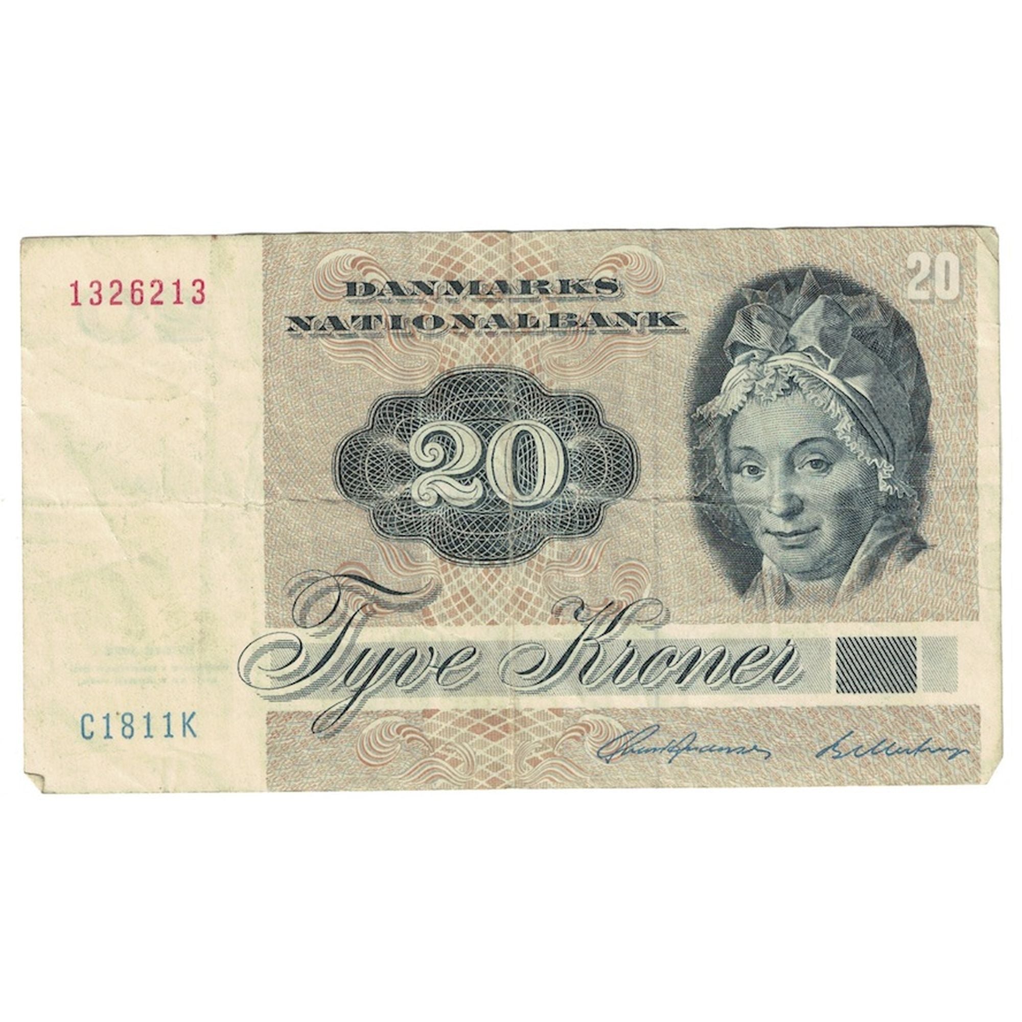 Banknote, Denmark, 20 Kroner, 1981, KM:49c, VF(30-35)
