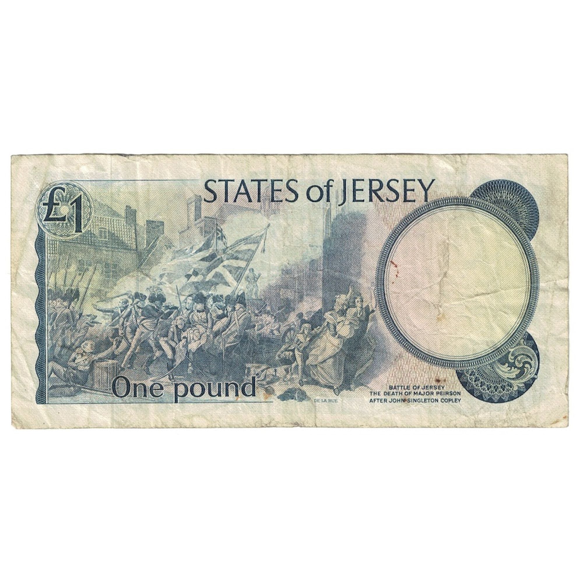 Banknote, Jersey, 1 Pound, Undated (1976-1988), KM:11a, VF(30-35)