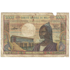 Nota, Mali, 1000 Francs, undated 1970-84, KM:13b, VG(8-10)