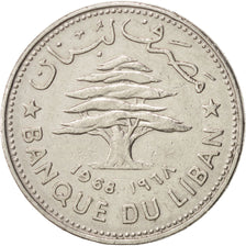 Lebanon, 50 Piastres, 1968, AU(50-53), Nickel, KM:28.1