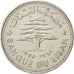 Lebanon, 50 Piastres, 1968, AU(50-53), Nickel, KM:28.1