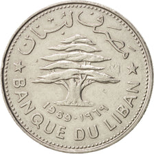 Lebanon, 50 Piastres, 1969, AU(50-53), Nickel, KM:28.1