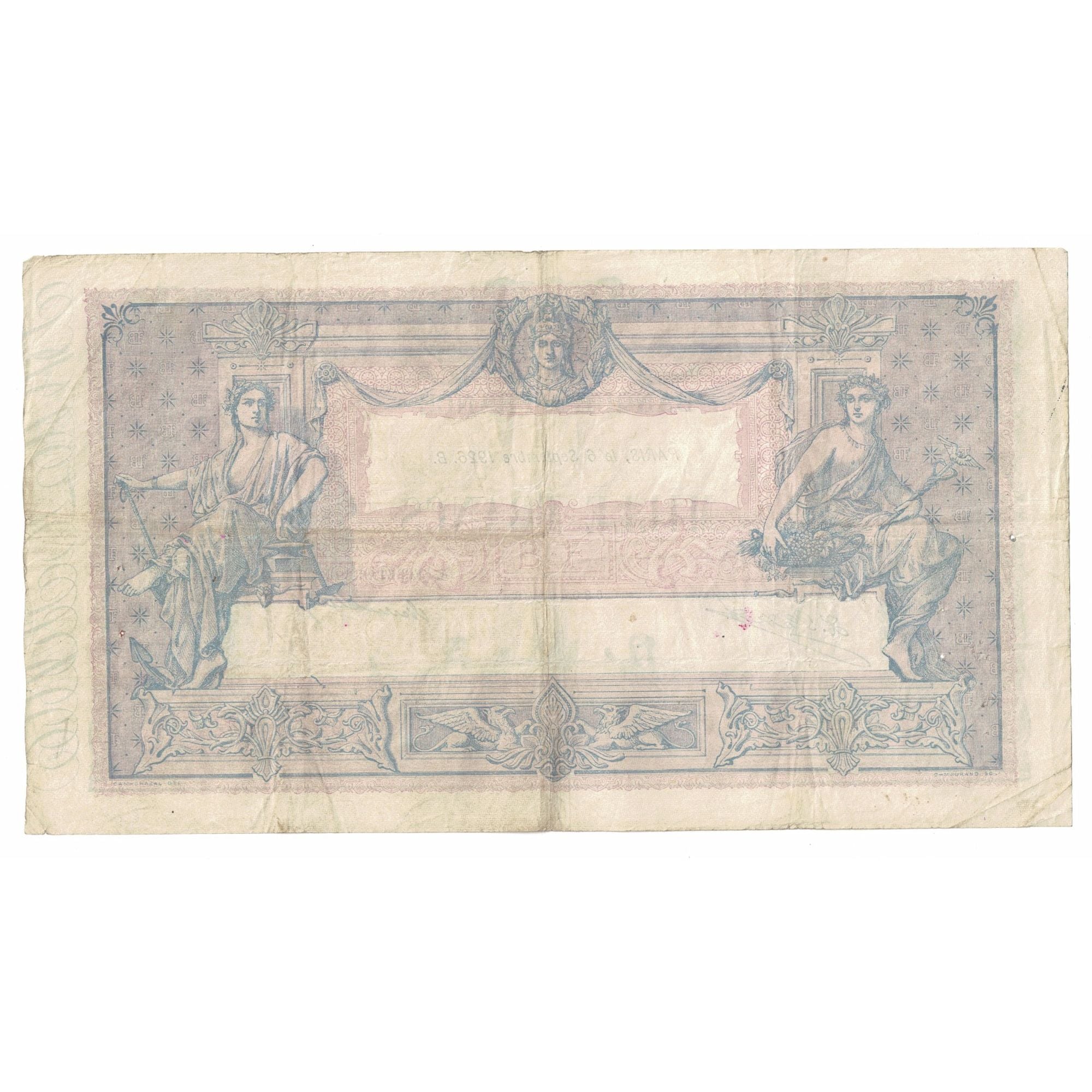 France, 1000 Francs, Bleu et Rose, 1926, X.2722, TB+, Fayette:36.43, KM:67k