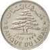Lebanon, Livre, 1977, AU(55-58), Nickel, KM:30