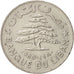 Lebanon, Livre, 1980, AU(55-58), Nickel, KM:30
