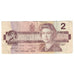 Nota, Canadá, 2 Dollars, 1986-1991, 1986, KM:94a, EF(40-45)