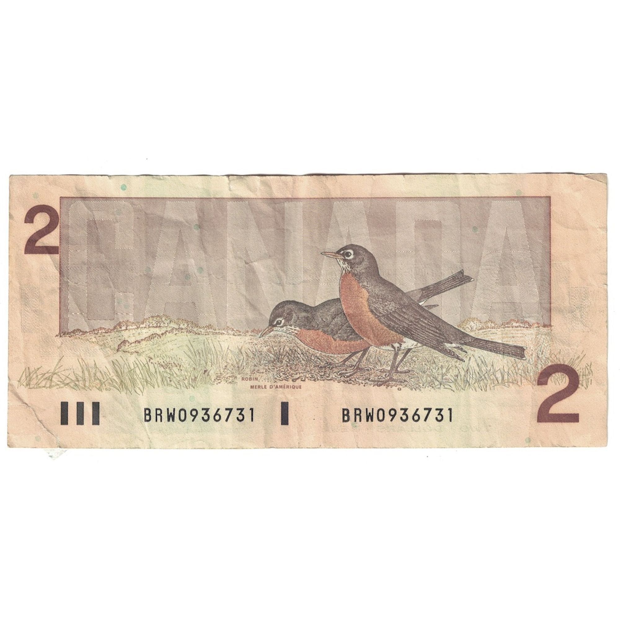 Banknote, Canada, 2 Dollars, 1986-1991, 1986, KM:94a, VF(30-35)