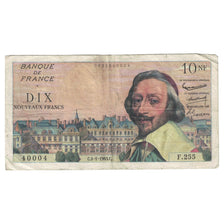 Francia, 10 Nouveaux Francs, 1955-1959 Overprinted with ''Nouveaux Francs''