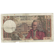 França, 10 Francs, Voltaire, 1970, Y.539, F(12-15), Fayette:62.41, KM:147c