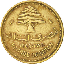 Lebanon, 10 Piastres, 1968, Paris, EF(40-45), Nickel-brass, KM:26