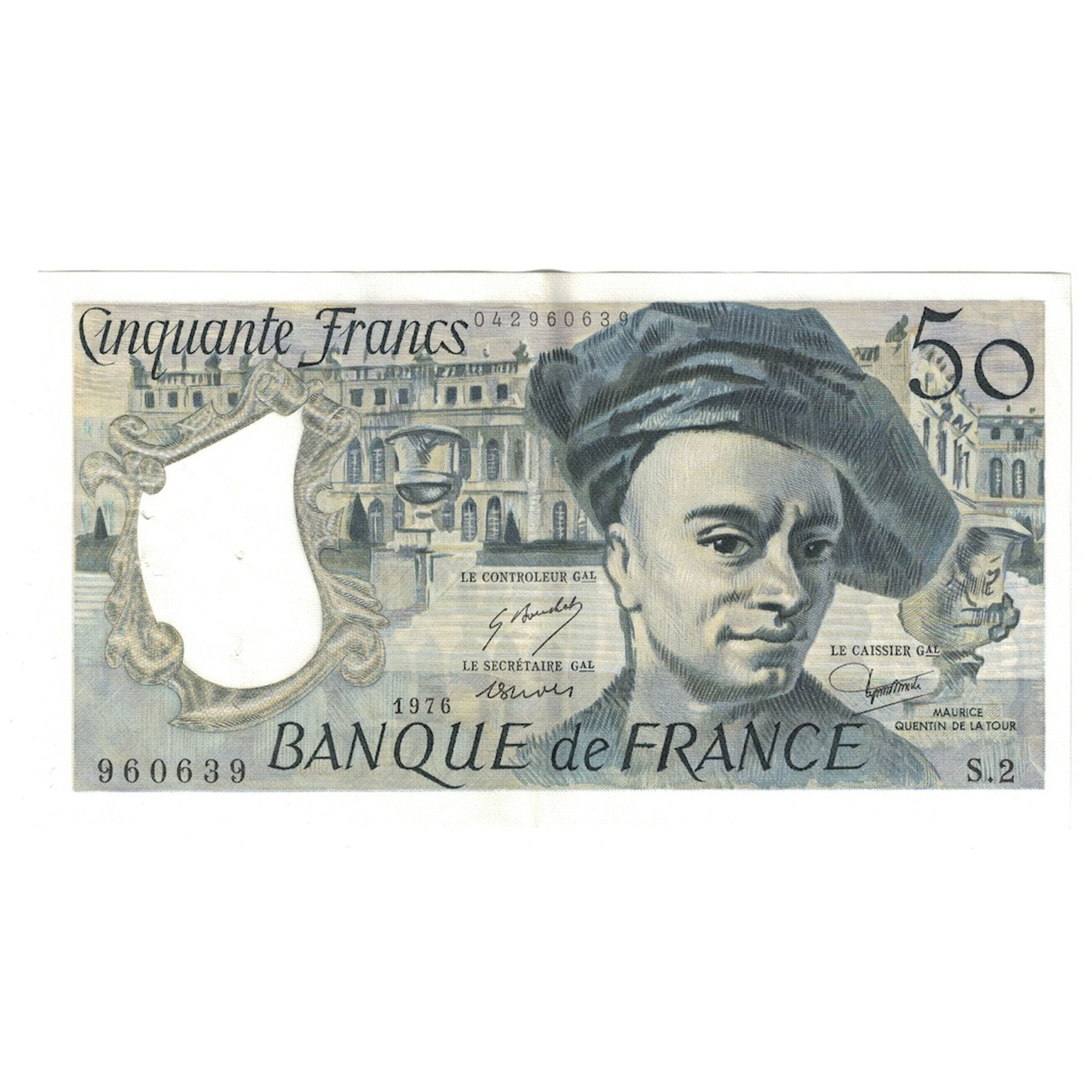 Francia, 50 Francs, Quentin de La Tour, 1976, s.2 960639, EBC+, Fayette:67.1