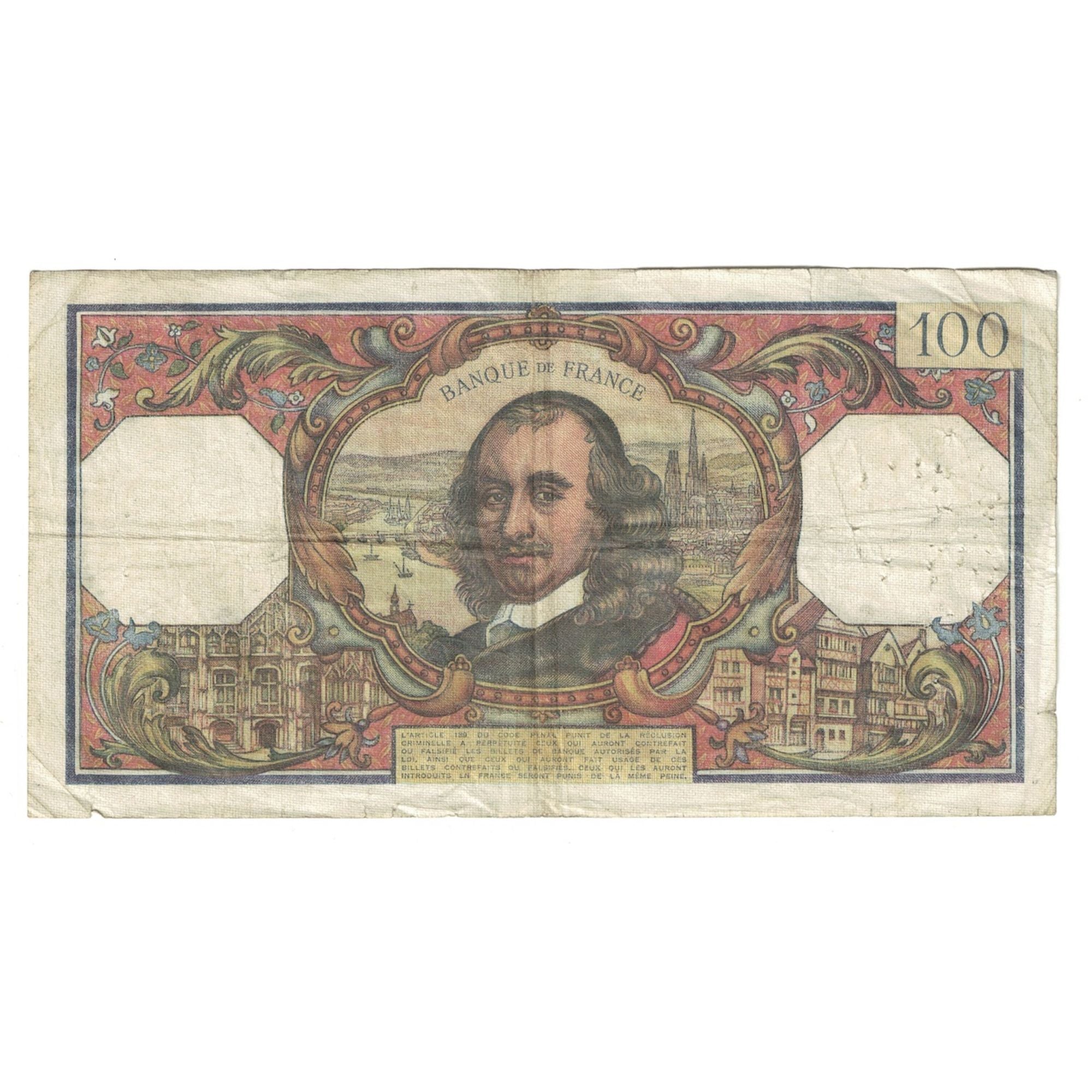 Francia, 100 Francs, Corneille, 1964, E.48, MB, Fayette:65.04, KM:149a